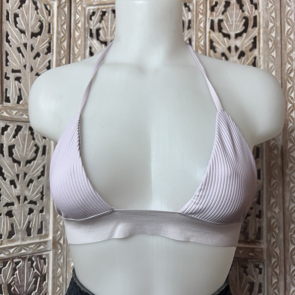 Frankies Bikinis Bikini Top Womens S Orchid Winnie Triangle Halter Beachwear